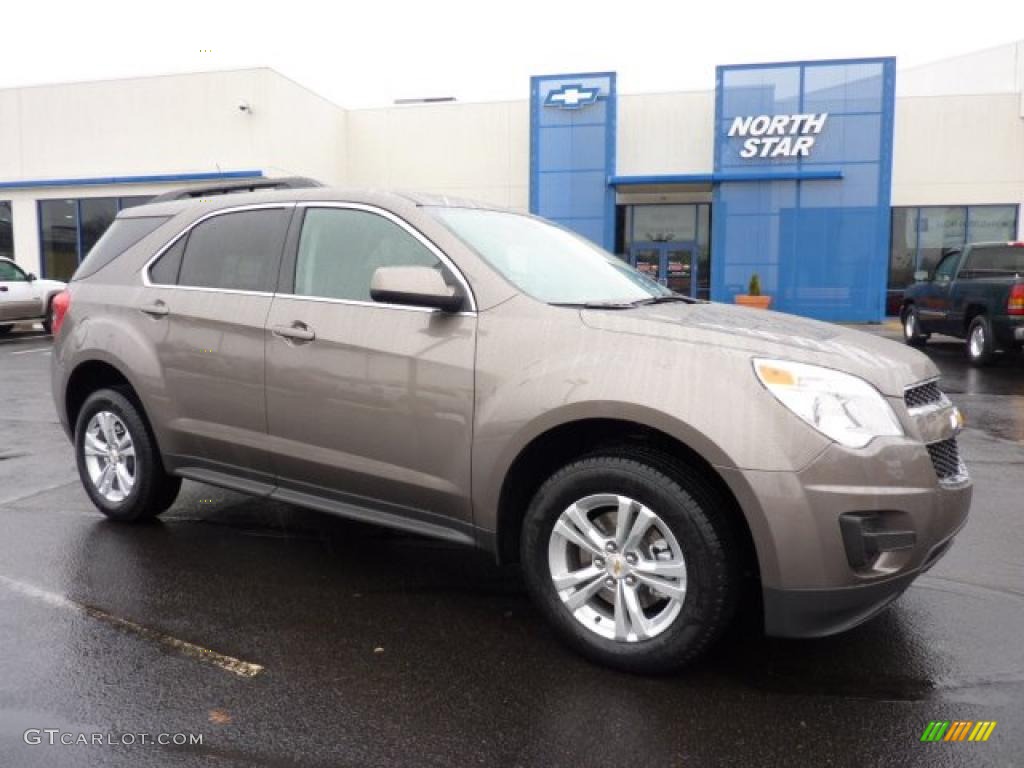 Mocha Steel Metallic 2011 Chevrolet Equinox LT AWD Exterior Photo #44931273