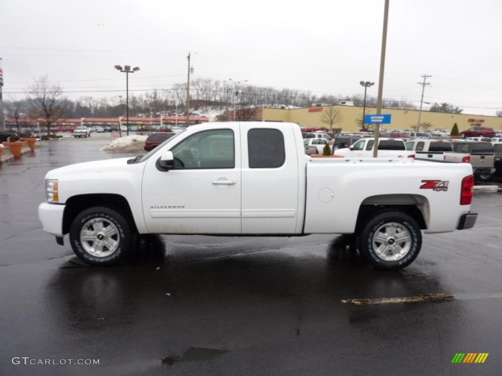 2011 Silverado 1500 LT Extended Cab 4x4 - Summit White / Ebony photo #4