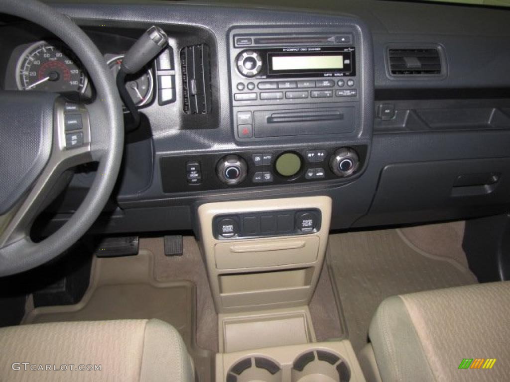 2009 Honda Ridgeline RTS Beige Dashboard Photo #44932869