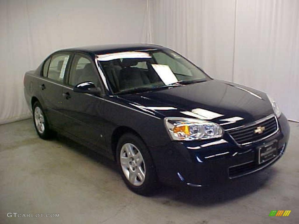 2007 Malibu LT Sedan - Dark Blue Metallic / Titanium Gray photo #1