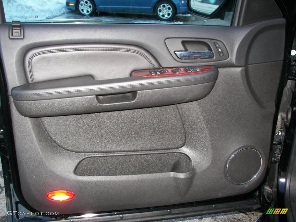 2009 Cadillac Escalade AWD Ebony/Ebony Door Panel Photo #44933761