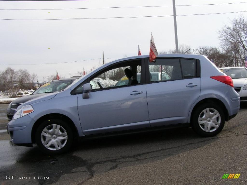 Arctic Blue Metallic 2010 Nissan Versa 1.8 S Hatchback Exterior Photo #44934493