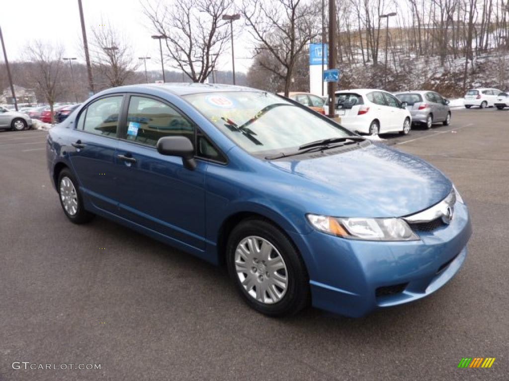 Atomic Blue Metallic 2009 Honda Civic DX-VP Sedan Exterior Photo #44935505