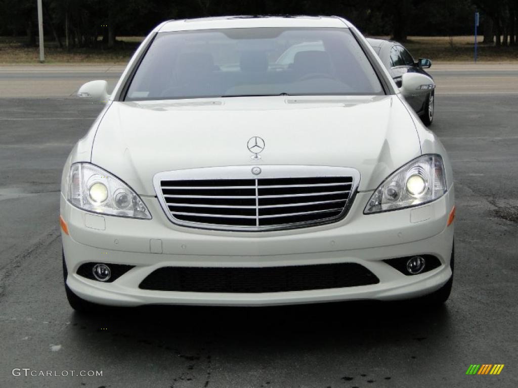 2007 S 550 Sedan - Alabaster White / Grey/Dark Grey photo #4