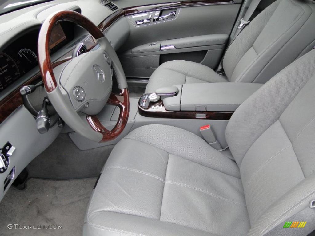 2007 S 550 Sedan - Alabaster White / Grey/Dark Grey photo #13