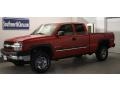 2003 Victory Red Chevrolet Silverado 2500HD LS Extended Cab 4x4  photo #2