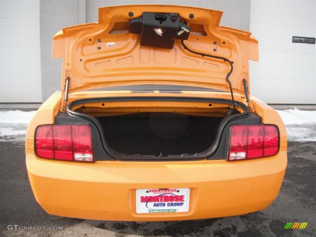 2007 Mustang V6 Premium Convertible - Grabber Orange / Dark Charcoal photo #9
