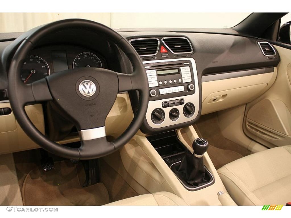 Cornsilk Beige Interior 2008 Volkswagen Eos 2.0T Photo #44940209