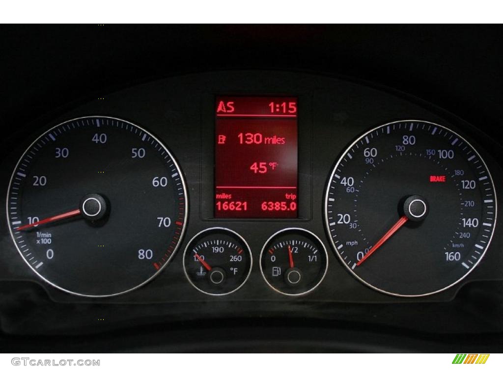 2008 Volkswagen Eos 2.0T Gauges Photo #44940273