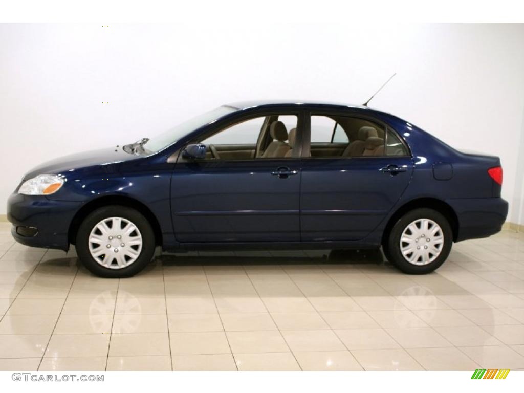 2006 Corolla LE - Indigo Ink Pearl / Beige photo #4