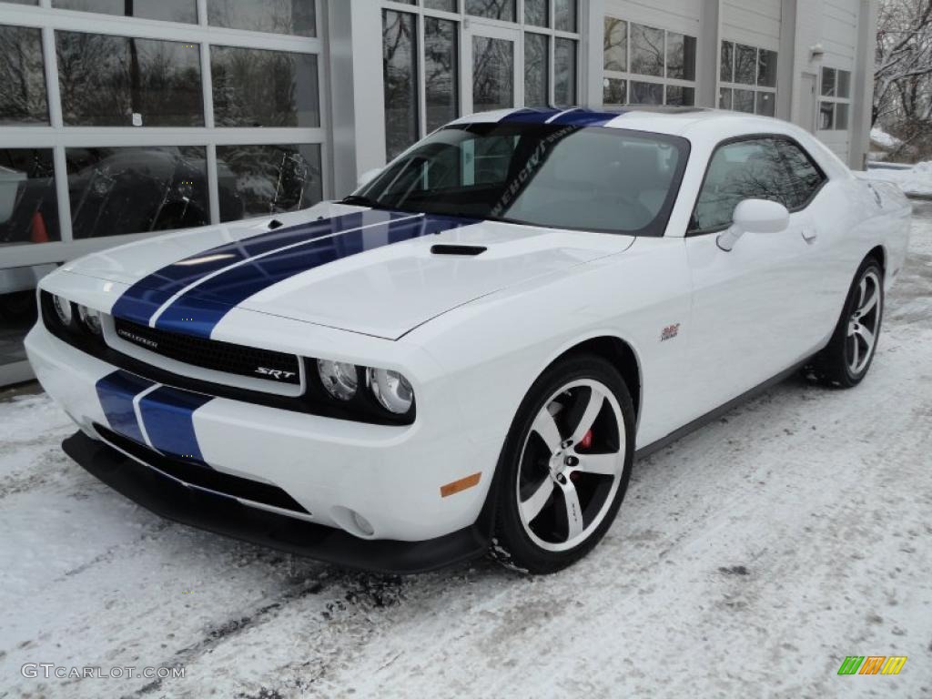 Bright White Dodge Challenger