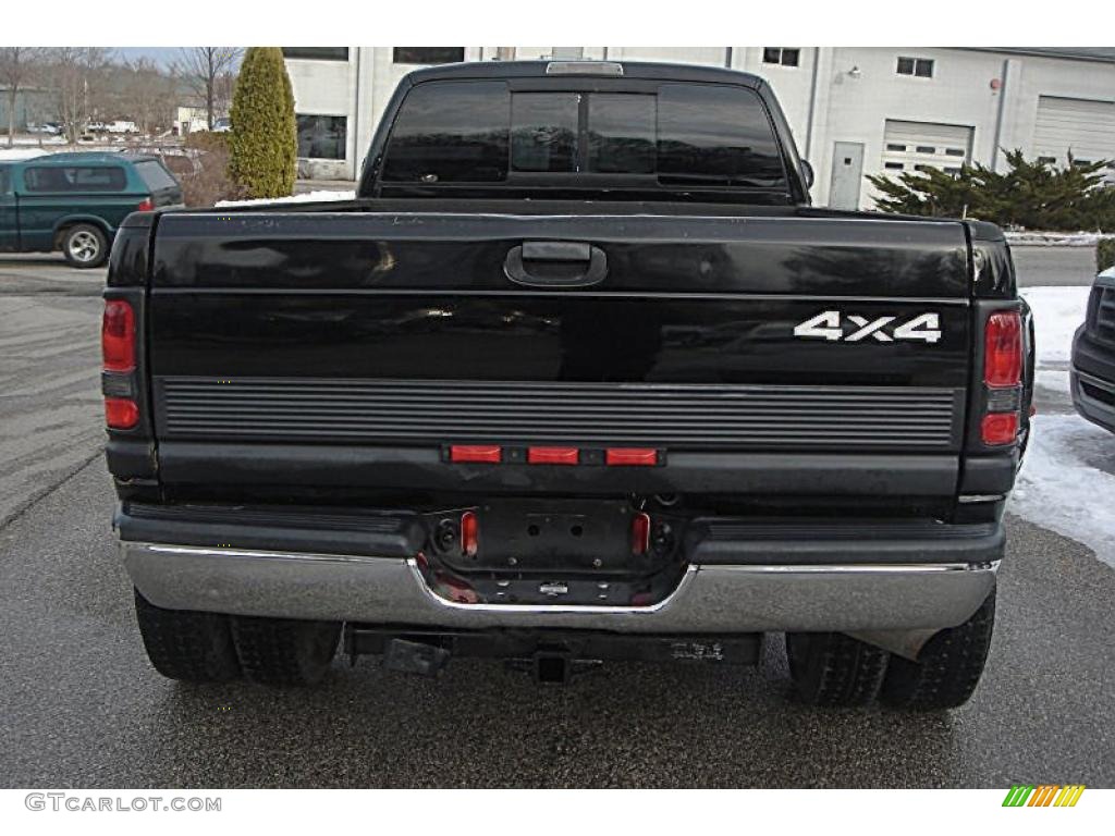 2000 Ram 3500 SLT Extended Cab 4x4 Dually - Black / Mist Gray photo #4