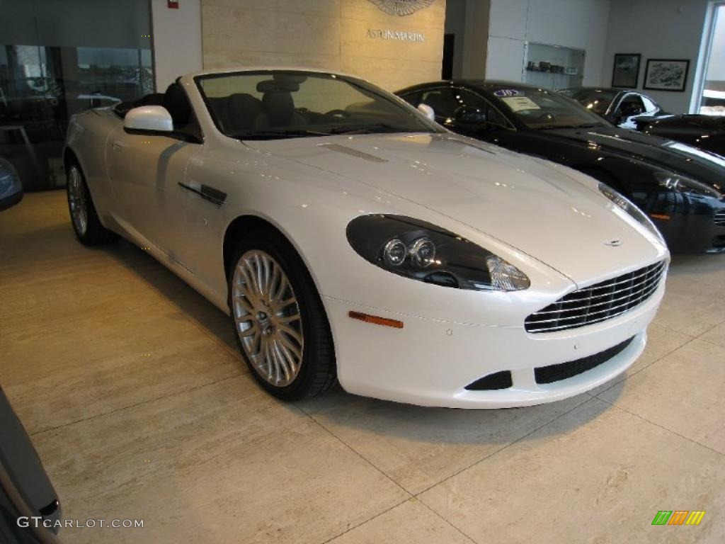 2011 DB9 Volante - Morning Frost White / Obsidian Black photo #1