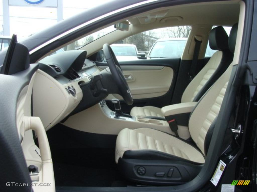 Cornsilk Beige Two Tone Interior 2010 Volkswagen Cc Sport