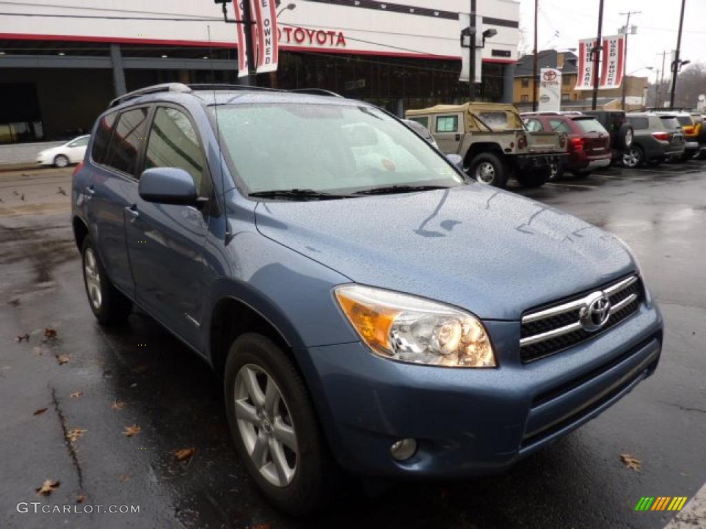 2008 RAV4 Limited 4WD - Pacific Blue Metallic / Taupe photo #6