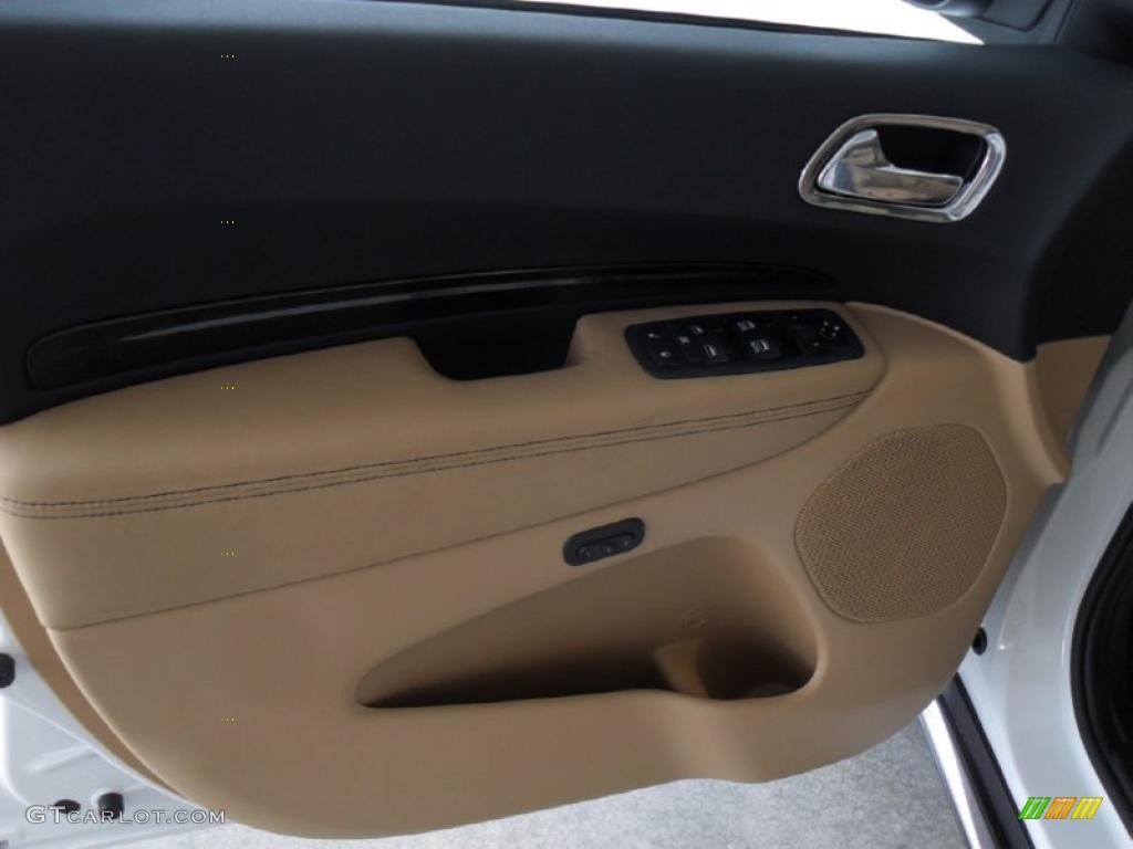 2011 Dodge Durango Citadel 4x4 Black/Tan Door Panel Photo #44948577