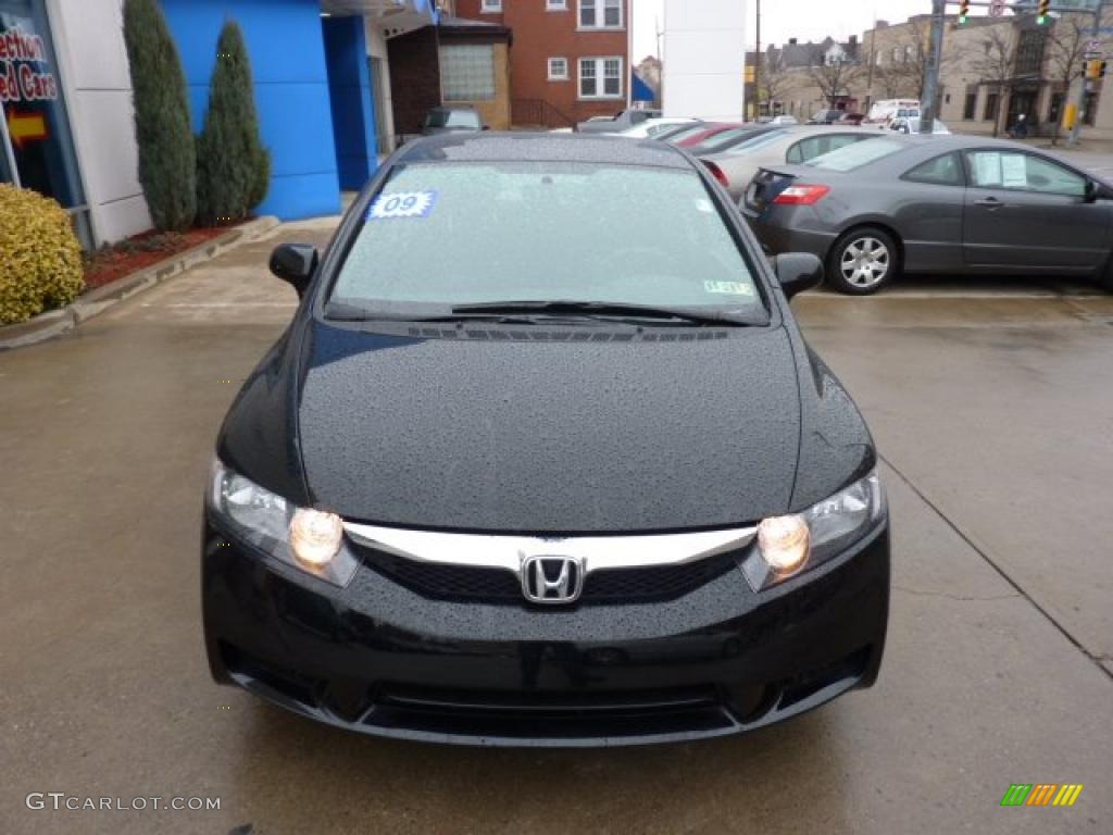 Crystal Black Pearl 2009 Honda Civic LX-S Sedan Exterior Photo #44948601