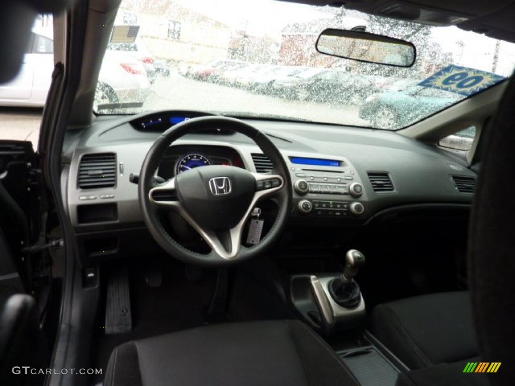 2009 Honda Civic LX-S Sedan Black Dashboard Photo #44948645