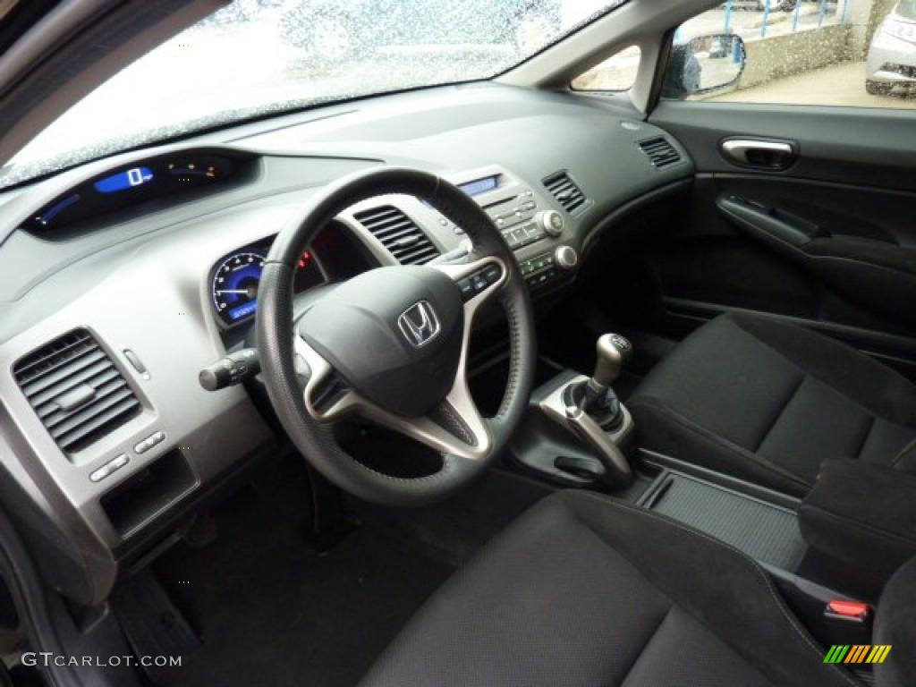 Black Interior 2009 Honda Civic LX-S Sedan Photo #44948693
