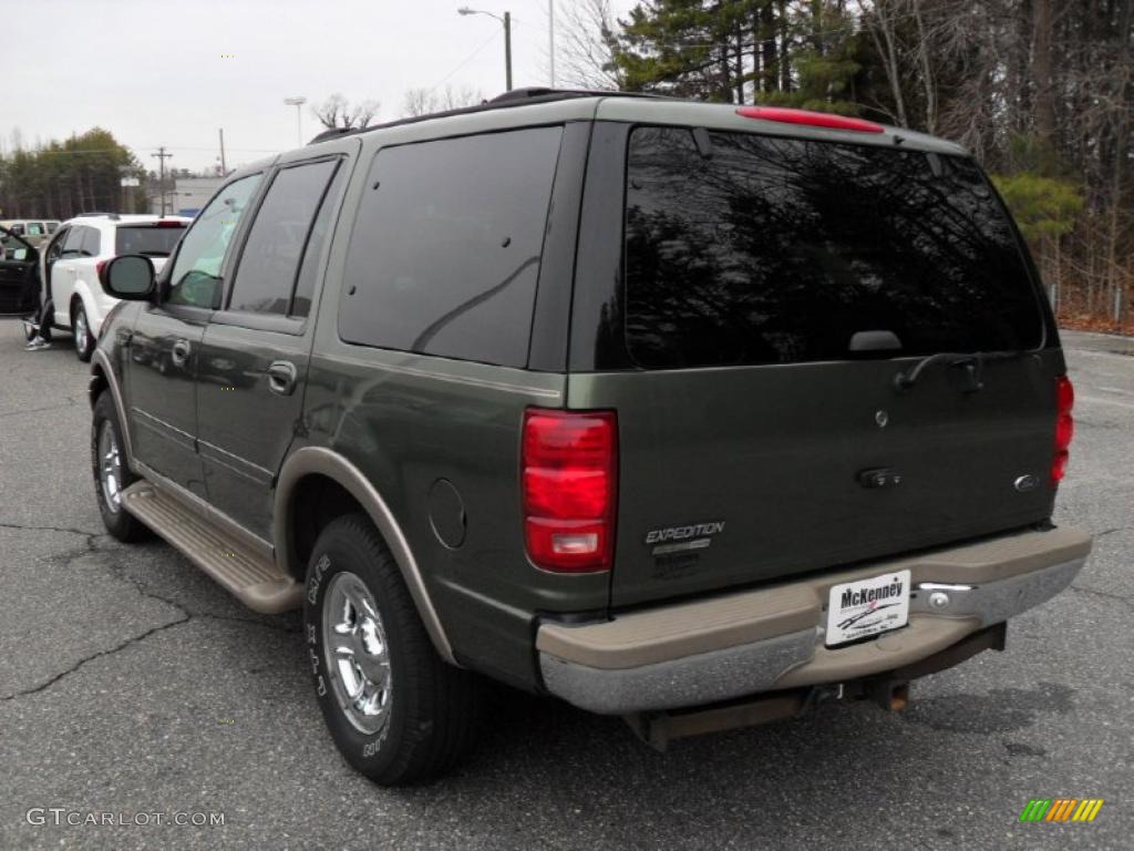 2000 Expedition Eddie Bauer 4x4 - Estate Green Metallic / Medium Parchment photo #2