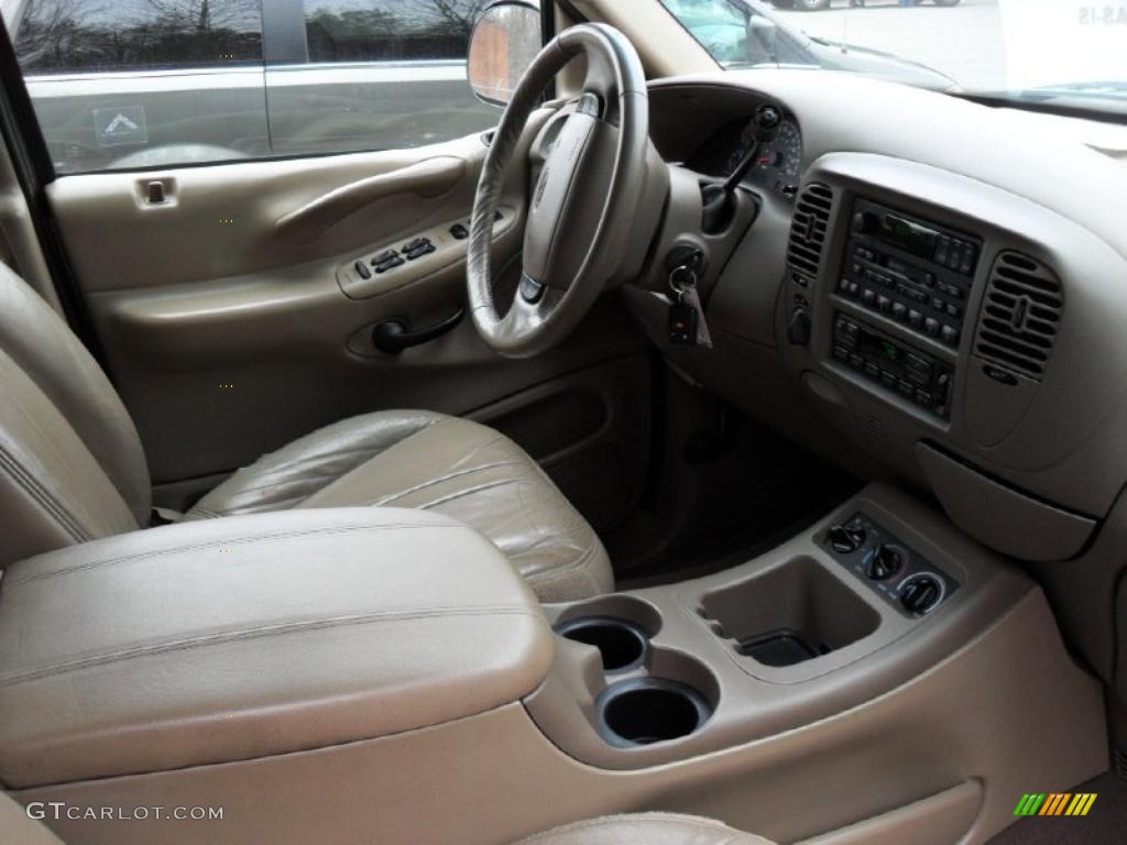 2000 Expedition Eddie Bauer 4x4 - Estate Green Metallic / Medium Parchment photo #24