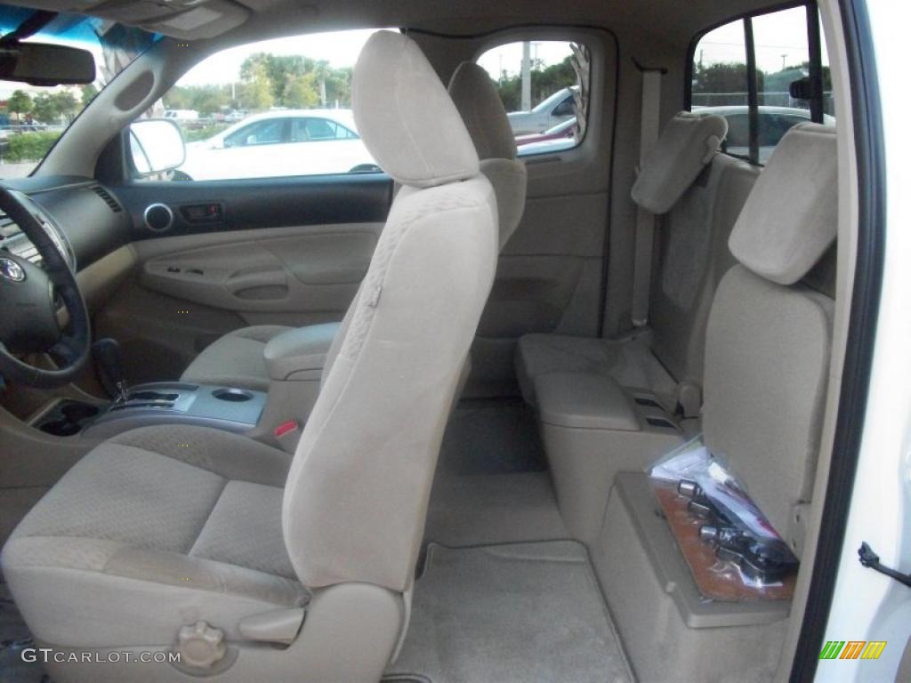 Sand Beige Interior 2010 Toyota Tacoma V6 PreRunner Access Cab Photo #44950105