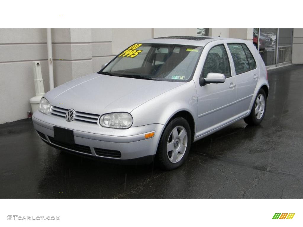 Satin Silver 2000 Volkswagen Golf GLS 4 Door Exterior Photo #44951066