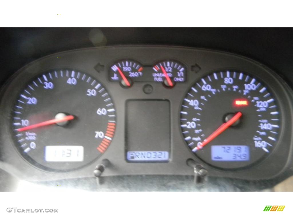2000 Volkswagen Golf GLS 4 Door Gauges Photo #44951222