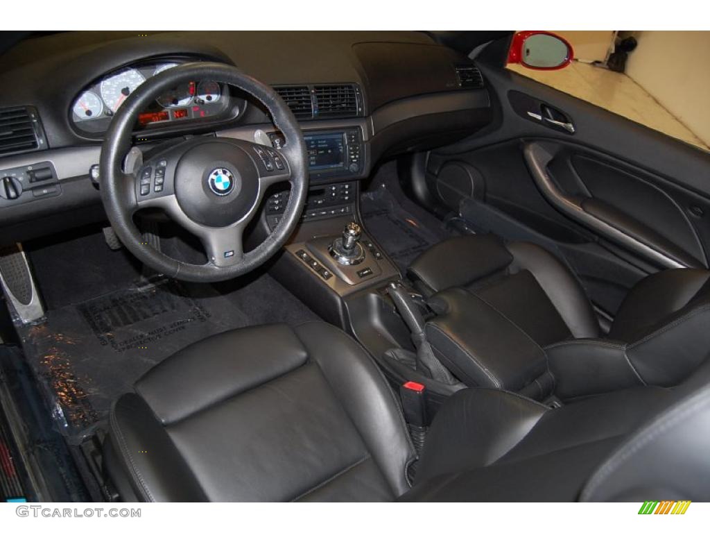 Black Interior 2006 BMW M3 Convertible Photo #44951682