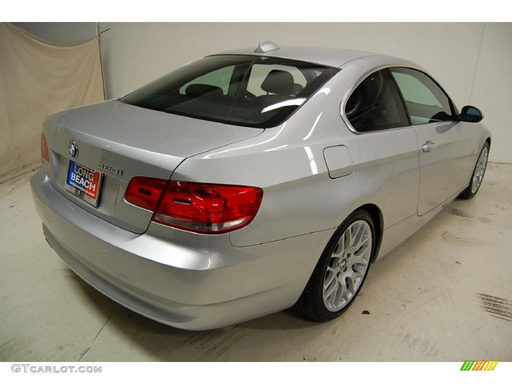 2008 3 Series 328i Coupe - Titanium Silver Metallic / Black photo #6