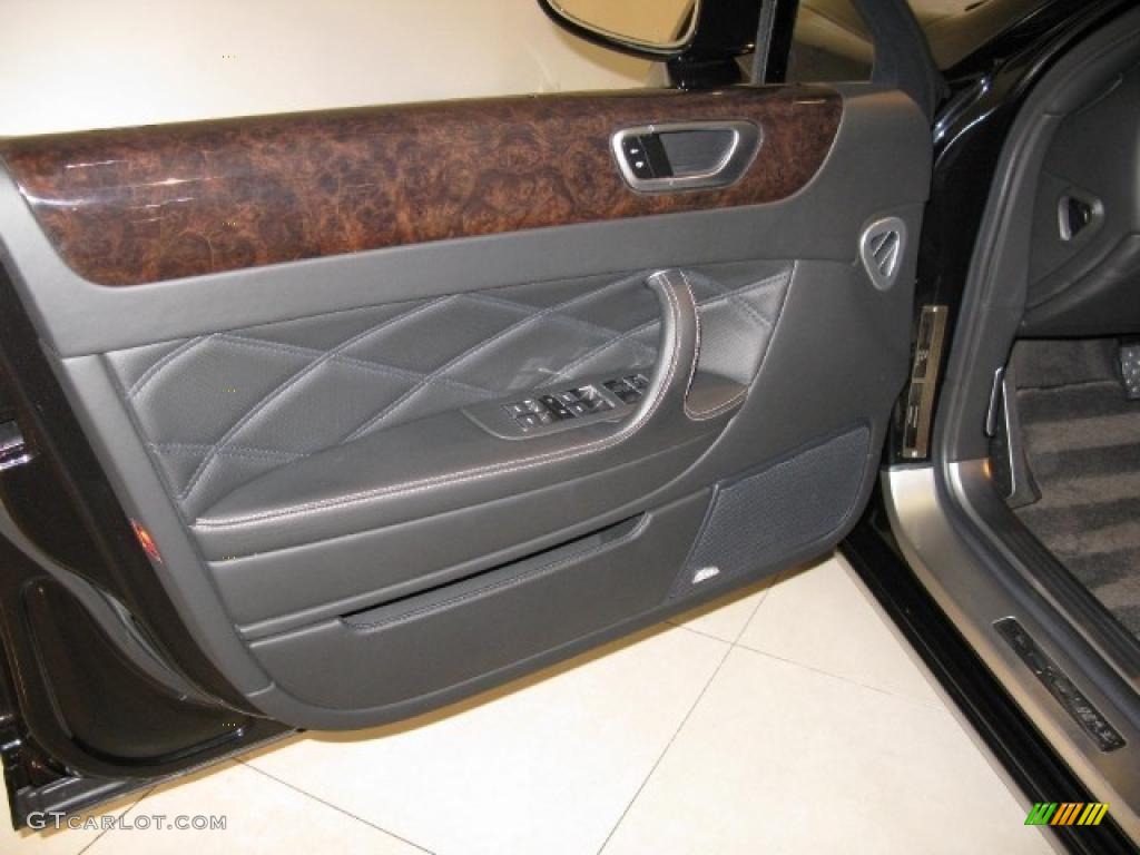 2009 Bentley Continental Flying Spur Speed Beluga Door Panel Photo #44959778