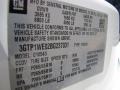 2011 GMC Sierra 1500 SLT Crew Cab Info Tag