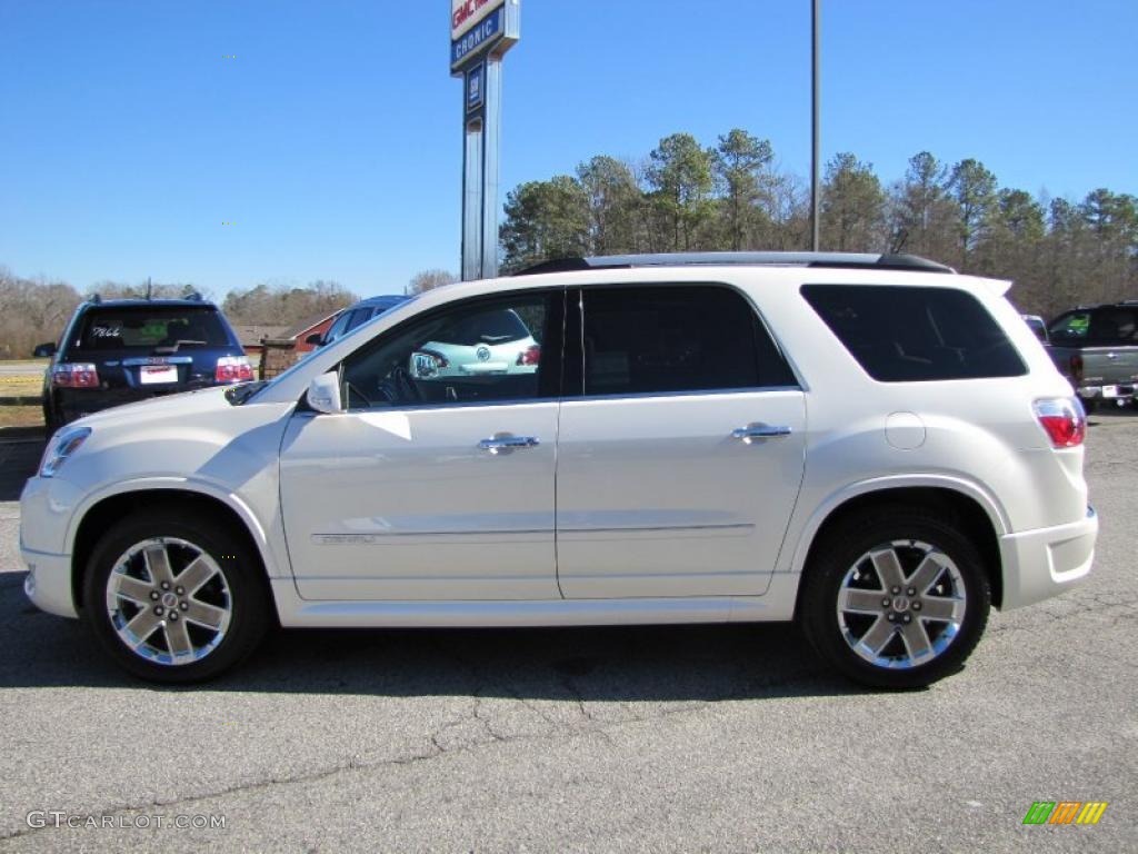 White Diamond Tintcoat 2011 GMC Acadia Denali Exterior Photo #44960570