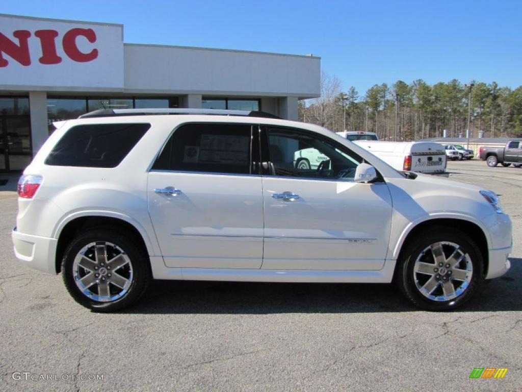 White Diamond Tintcoat 2011 GMC Acadia Denali Exterior Photo #44960639