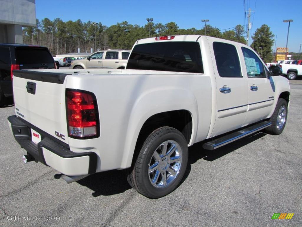 White Diamond Tricoat 2011 GMC Sierra 1500 Denali Crew Cab 4x4 Exterior Photo #44961027