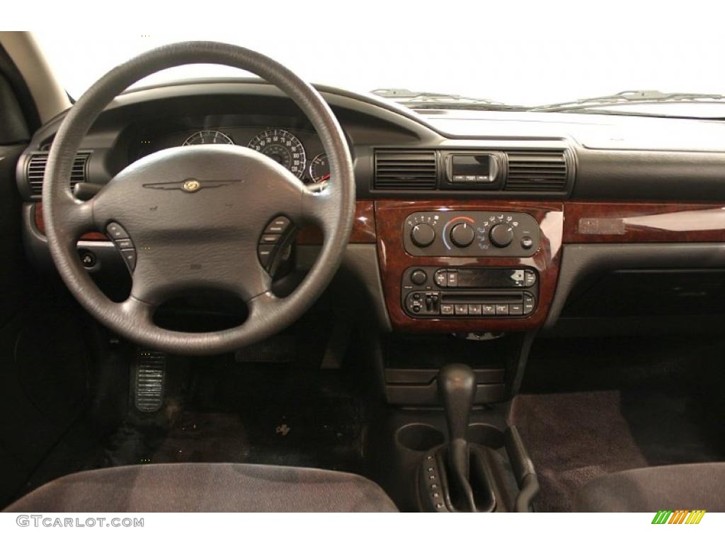 2001 Chrysler Sebring LX Sedan Dark Slate Gray Dashboard Photo #44961189