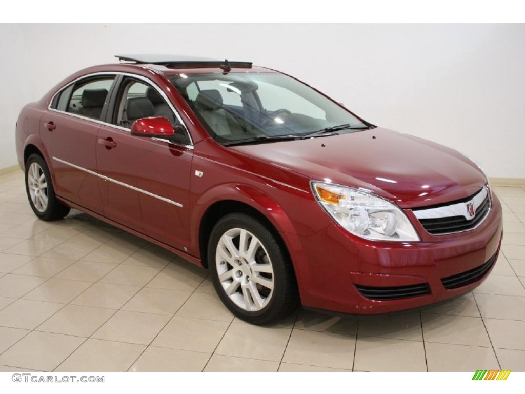 2008 Aura XE 3.5 - Red Jewel / Gray photo #1