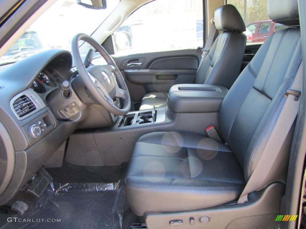 Ebony Interior 2011 GMC Sierra 1500 SLT All Terrain Crew Cab Photo #44961505