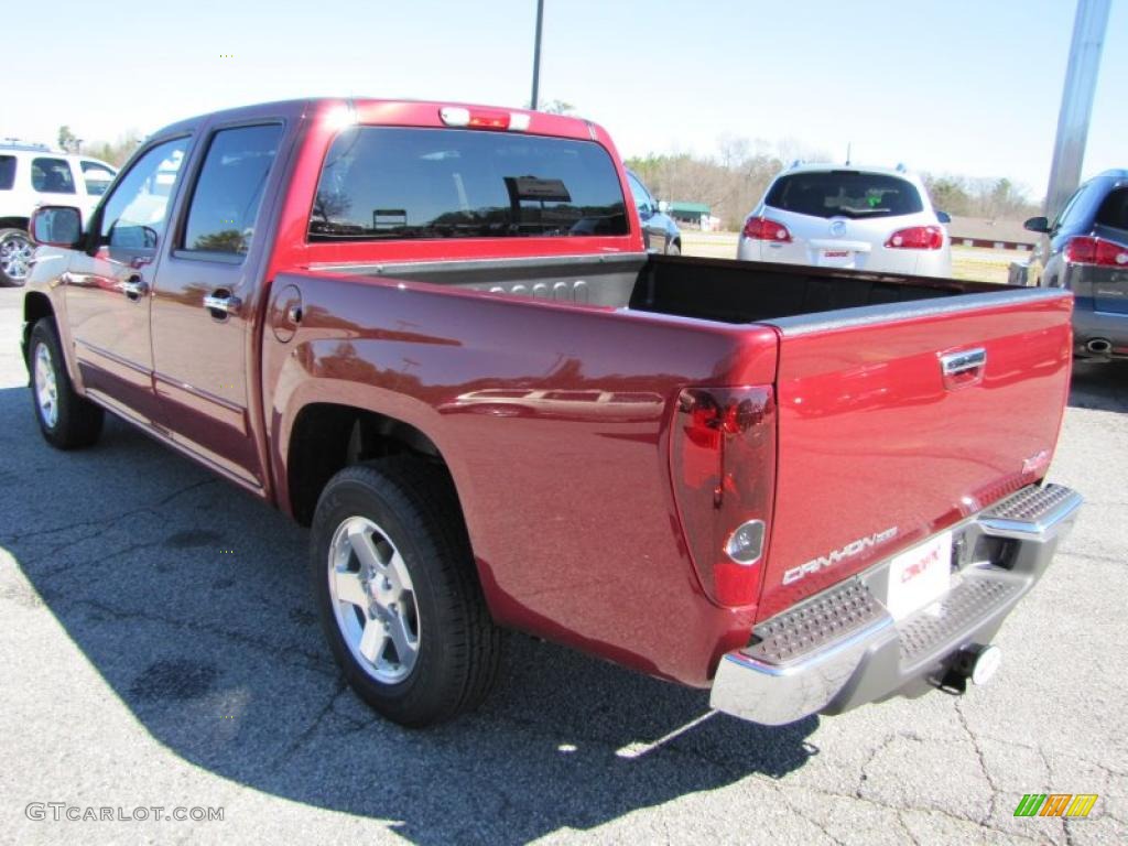 Merlot Jewel Red Metallic 2011 GMC Canyon SLE Crew Cab Exterior Photo #44961833