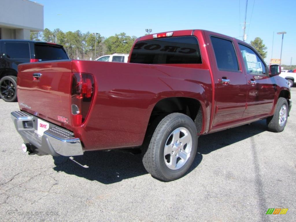 Merlot Jewel Red Metallic 2011 GMC Canyon SLE Crew Cab Exterior Photo #44961869