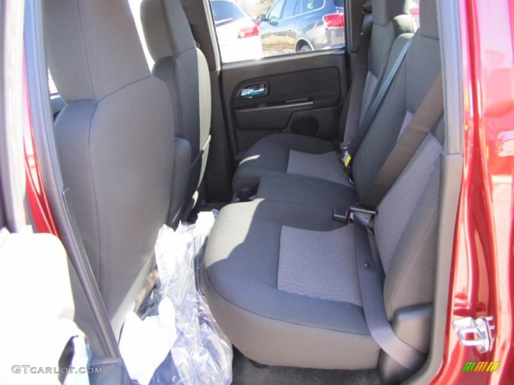 Ebony Interior 2011 GMC Canyon SLE Crew Cab Photo #44961949