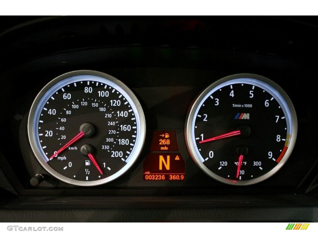 2010 M6 Coupe - Carbon Black Metallic / Black photo #13