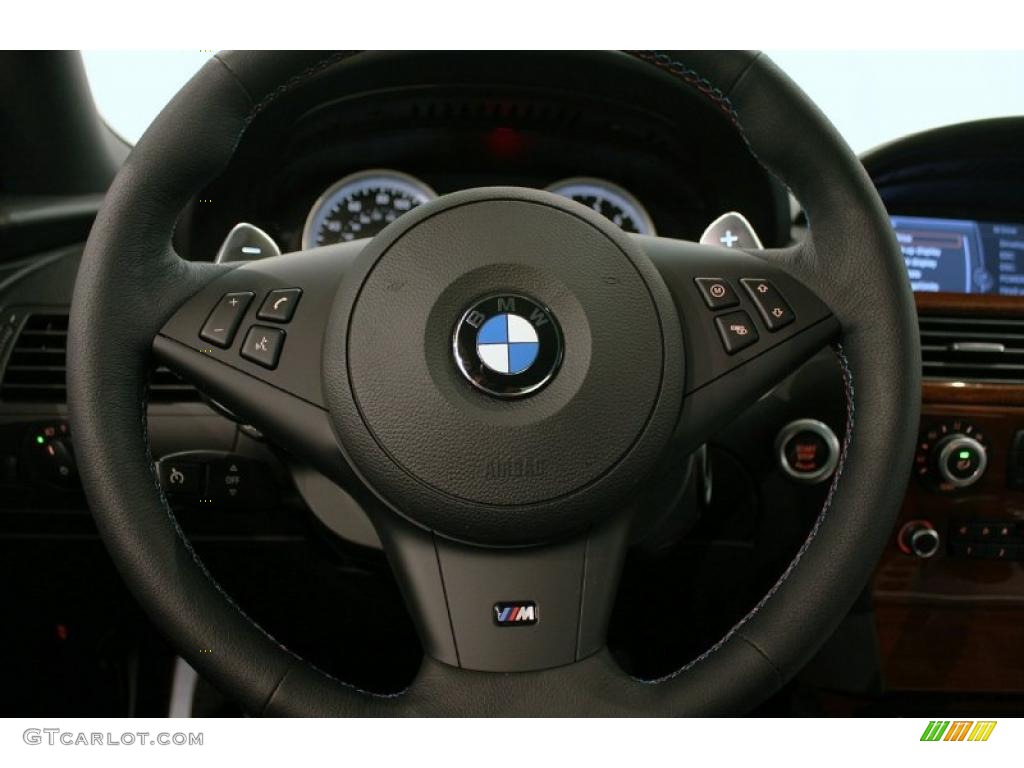 2010 M6 Coupe - Carbon Black Metallic / Black photo #15