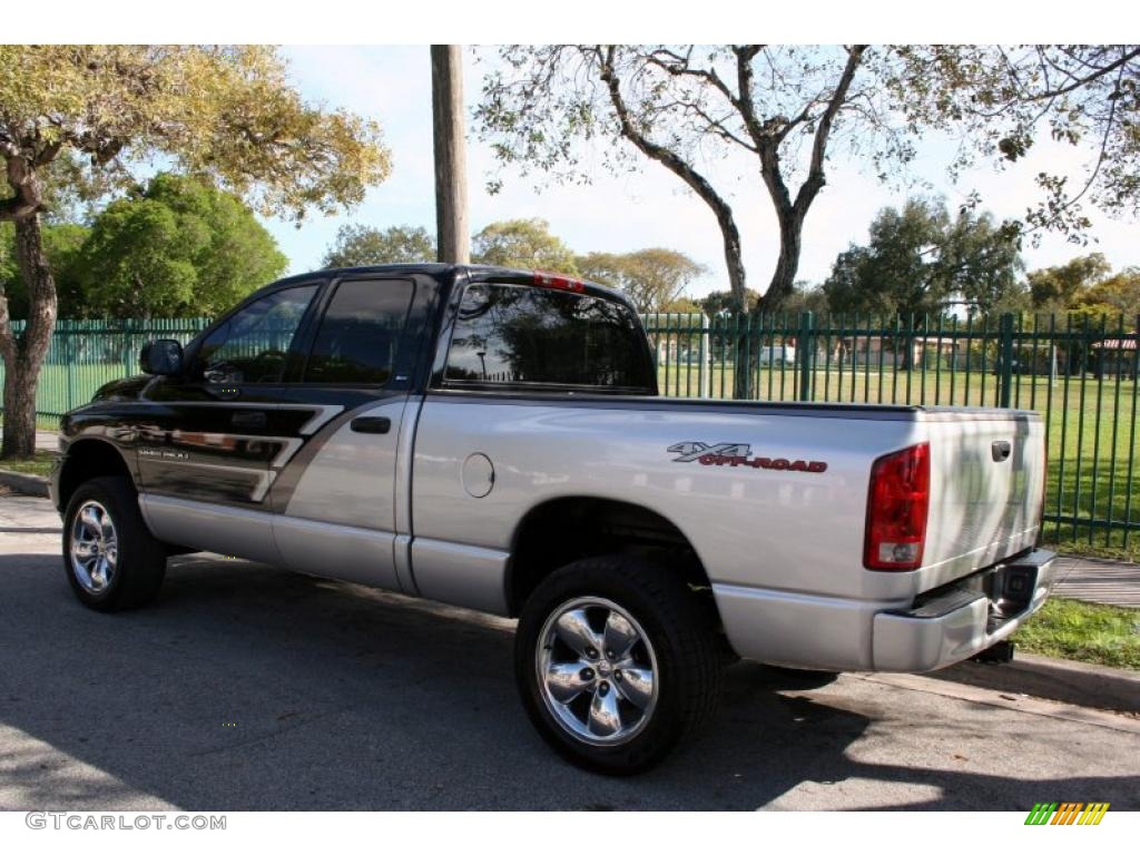 2002 Ram 1500 SLT Plus Quad Cab 4x4 - Black / Dark Slate Gray photo #6