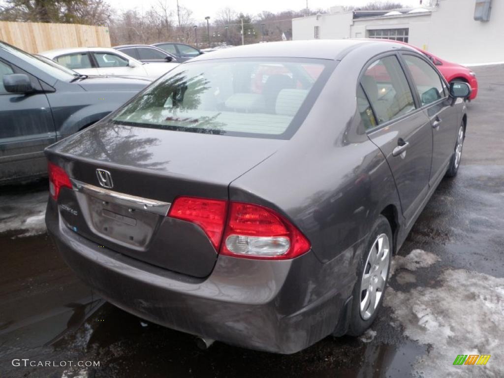 Polished Metal Metallic 2009 Honda Civic LX Sedan Exterior Photo #44967017
