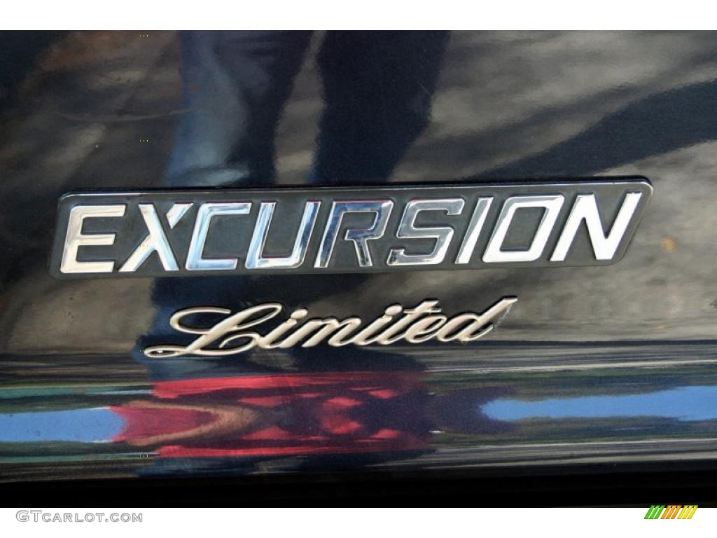 2000 Excursion Limited 4x4 - Deep Wedgewood Blue Metallic / Medium Graphite photo #101