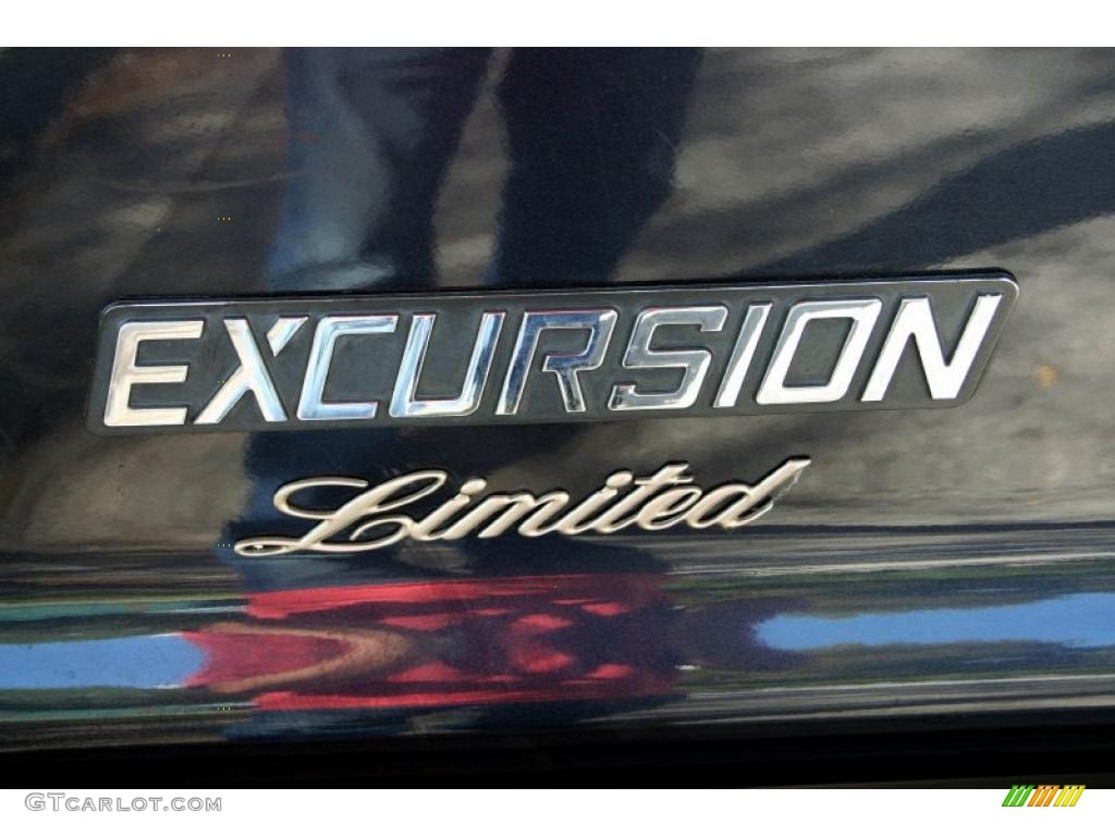 2000 Excursion Limited 4x4 - Deep Wedgewood Blue Metallic / Medium Graphite photo #102