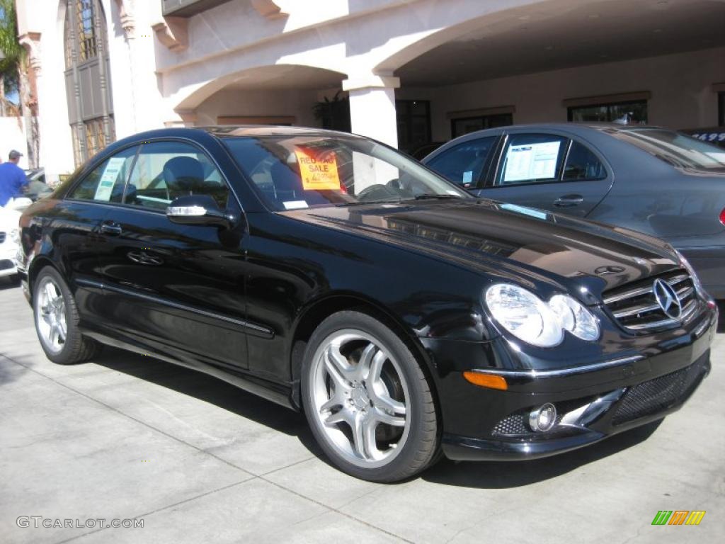 Black 2009 Mercedes-Benz CLK 550 Coupe Exterior Photo #44970237