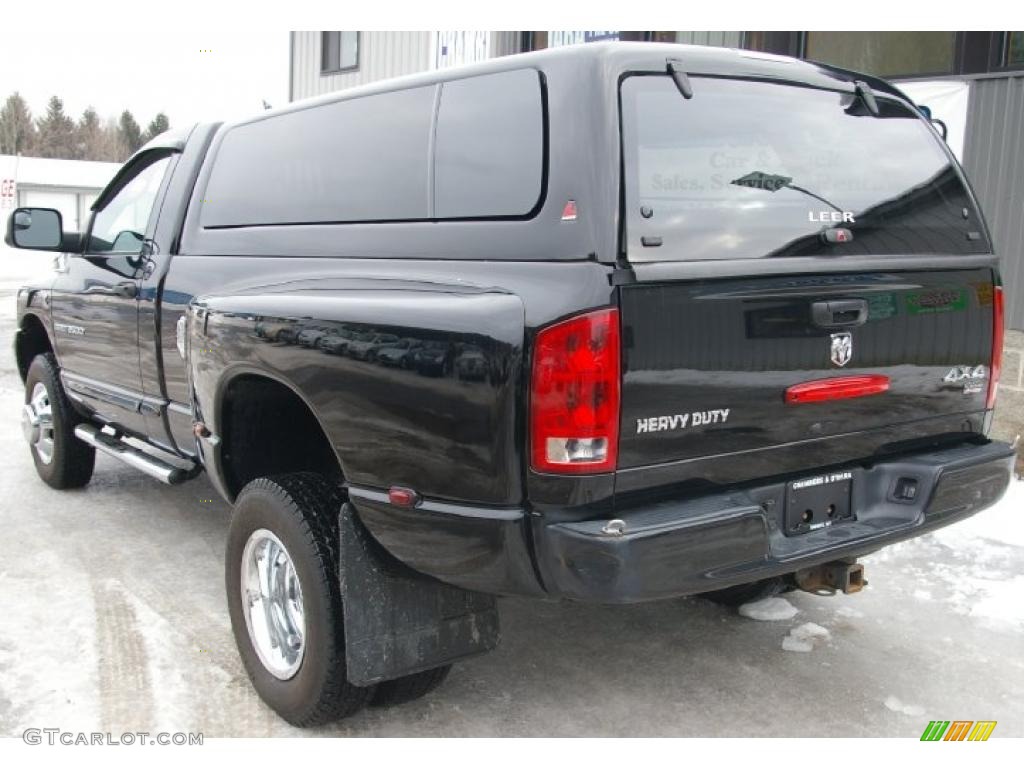 Black 2006 Dodge Ram 3500 Sport Regular Cab 4x4 Dually Exterior Photo #44970417