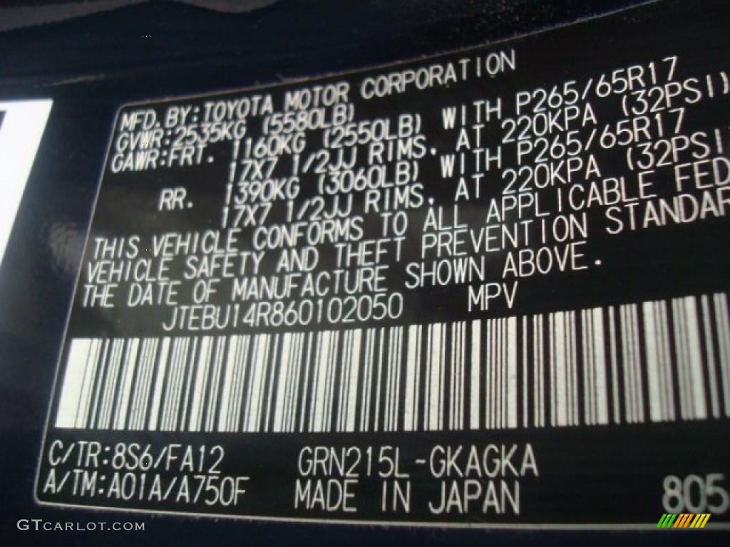 2006 4Runner SR5 4x4 - Nautical Blue Metallic / Stone Gray photo #23